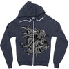 lion zentangle Zipper Hoodie