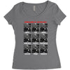 expressions of captain holt Women's Triblend Scoop T-shirt