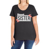 blessed sister with flower white color Ladies Curvy T-Shirt