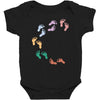 Baby Colorful Foot Baby Bodysuit
