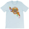 women's sugar skull purple T-Shirt