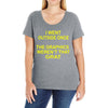 i went outside once Ladies Curvy T-Shirt