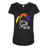 spell on you white letter Maternity Scoop Neck T-shirt