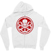 red skull logo avengers marvel comics gift Zipper Hoodie