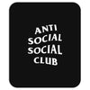 anti social social club White logo Mousepad