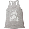 personalized paw halo Racerback Tank