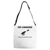 pig cannons making the impossible possible Adjustable Strap Totes