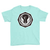 white and black Youth Tee