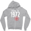 Made In 1972 All Original Parts Zipper Hoodie