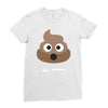 cute poo Ladies Fitted T-Shirt