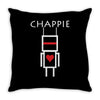 chappie robot movie logo Throw Pillow