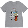 volcano head V-Neck Tee