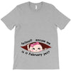 February Peeking Out Asian Baby Girl T-Shirt