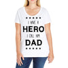 i have a hero i call him dad Ladies Curvy T-Shirt