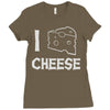 i love cheese Ladies Fitted T-Shirt