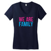 we are family Women's V-Neck T-Shirt