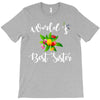world's best sister with flowers. T-Shirt