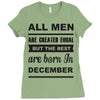 all men are created equal december Ladies Fitted T-Shirt