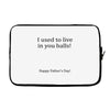 dad balls greeting Laptop sleeve