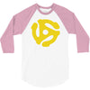 45 rpm vinyl record t shirt dj music records mens ladies tee funny 3/4 Sleeve Shirt