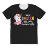 My Unicorn Ate My Homework All Over Women's T-shirt