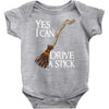 yes i can drive stick Baby Bodysuit