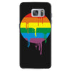 rainbow colored stripes dot running splashes Samsung Galaxy S7