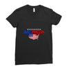 america flag Ladies Fitted T-Shirt