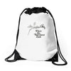 where the side quest ends Drawstring Bags