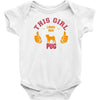This Girl Loves Pug Baby Onesie