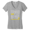 forwar ever backwards never Women's V-Neck T-Shirt
