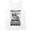 Never Underestimate A Papaw With An Engineer Degree Tank Top