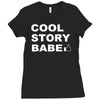 cool story bro Ladies Fitted T-Shirt