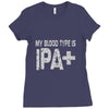 original blood type ipa positive craft beer Ladies Fitted T-Shirt