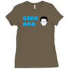 geek dad Ladies Fitted T-Shirt