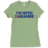 i am with harambe Ladies Fitted T-Shirt