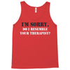 resemble your therapist Tank Top