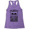 cats are fucking awesome Racerback Tank
