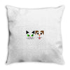 cat and dog Throw Pillow