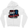 star spangled hammered Zipper Hoodie