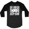 space alien qr code 3/4 Sleeve Shirt