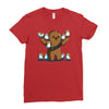 chewie and porgs Ladies Fitted T-Shirt