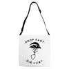 drop fast die last back Adjustable Strap Totes