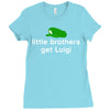 little brothers get luigi Ladies Fitted T-Shirt