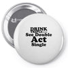 drink triple Pin-back button
