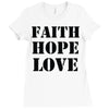 faith hope love Ladies Fitted T-Shirt