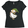 invader link Women's Triblend Scoop T-shirt