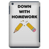 down with homework iPad Mini
