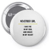 November Girl Pin-back button