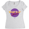 what's up jerks Women's Triblend Scoop T-shirt